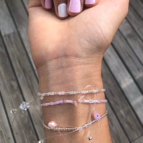 beach vsco glass seed beed bracelets - Picture 2 of 2